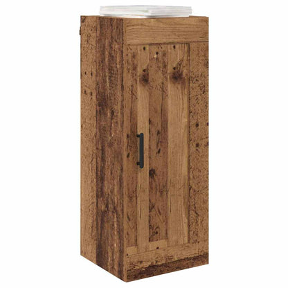 Wall Mounted Cabinet Old Wood 34.5 x 34 x 90 cm Engineered Wood