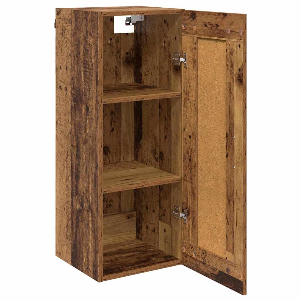 Wall Mounted Cabinet Old Wood 34.5 x 34 x 90 cm Engineered Wood