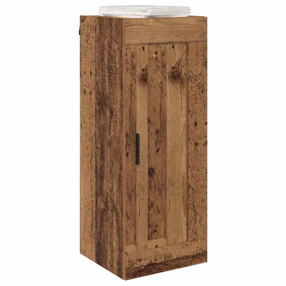 Wall Mounted Cabinet Old Wood 34.5 x 34 x 90 cm Engineered Wood