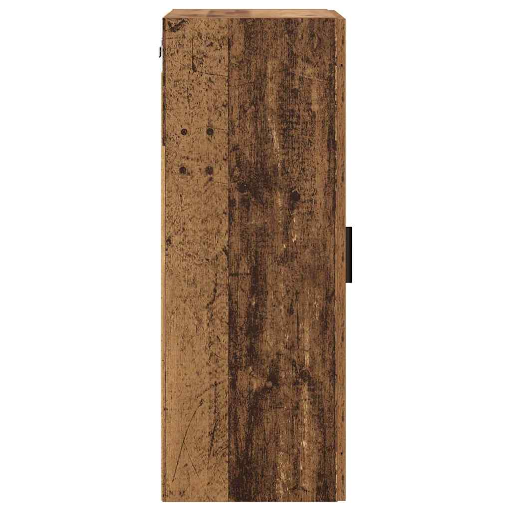 Wall Mounted Cabinet Old Wood 34.5 x 34 x 90 cm Engineered Wood