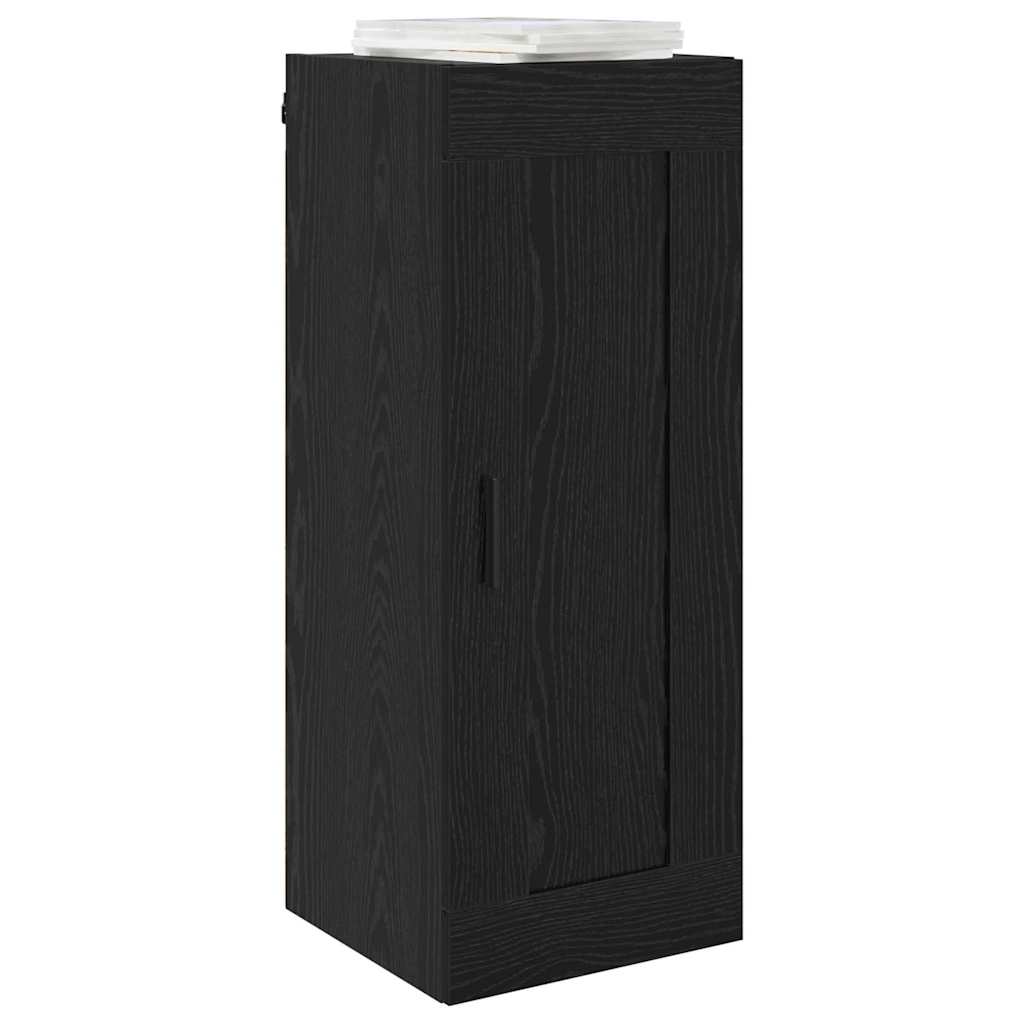 Wall Mounted Cabinet Black Oak 34.5 x 34 x 90 cm