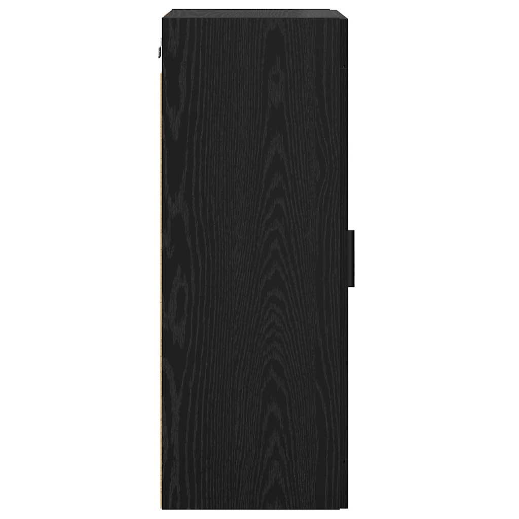 Wall Mounted Cabinet Black Oak 34.5 x 34 x 90 cm
