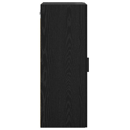 Wall Mounted Cabinet Black Oak 34.5 x 34 x 90 cm
