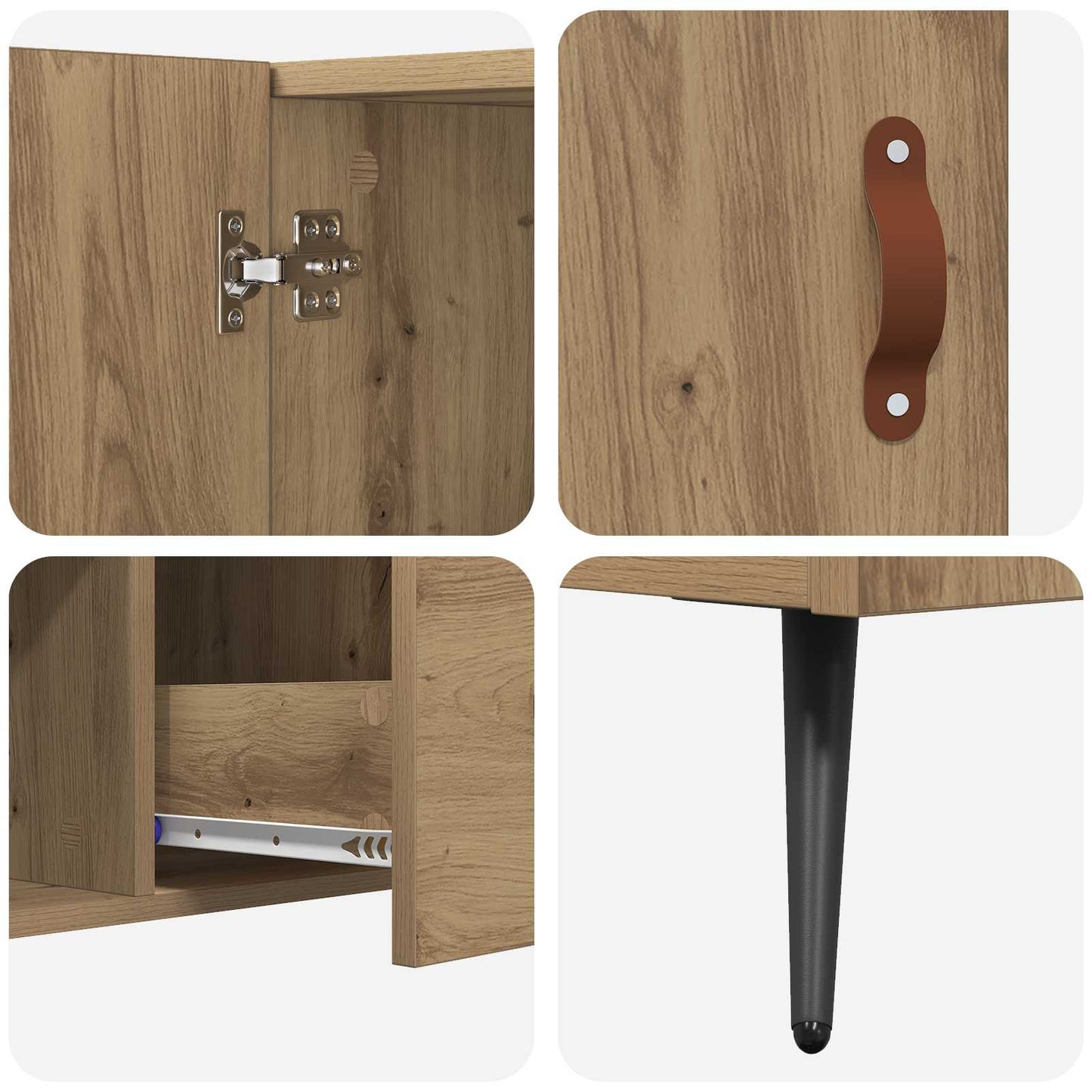 Sideboard Artisan Oak 100 x 36 x 60 cm Engineered Wood