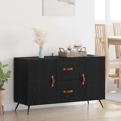 Sideboard Black Oak 100 x 36 x 60 cm Engineered Wood