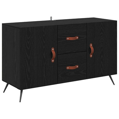 Sideboard Black Oak 100 x 36 x 60 cm Engineered Wood