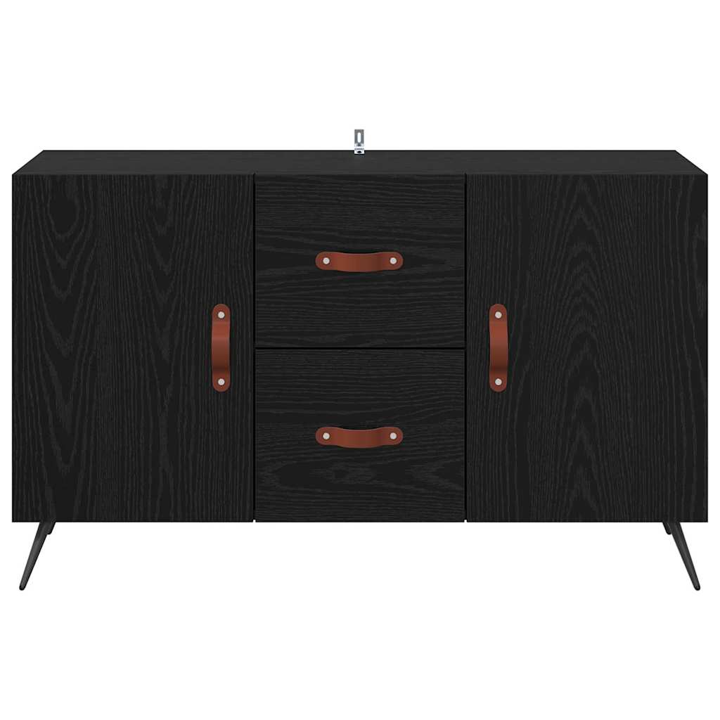 Sideboard Black Oak 100 x 36 x 60 cm Engineered Wood