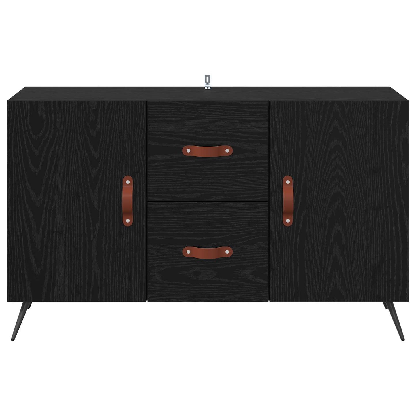 Sideboard Black Oak 100 x 36 x 60 cm Engineered Wood