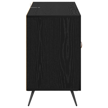 Sideboard Black Oak 100 x 36 x 60 cm Engineered Wood