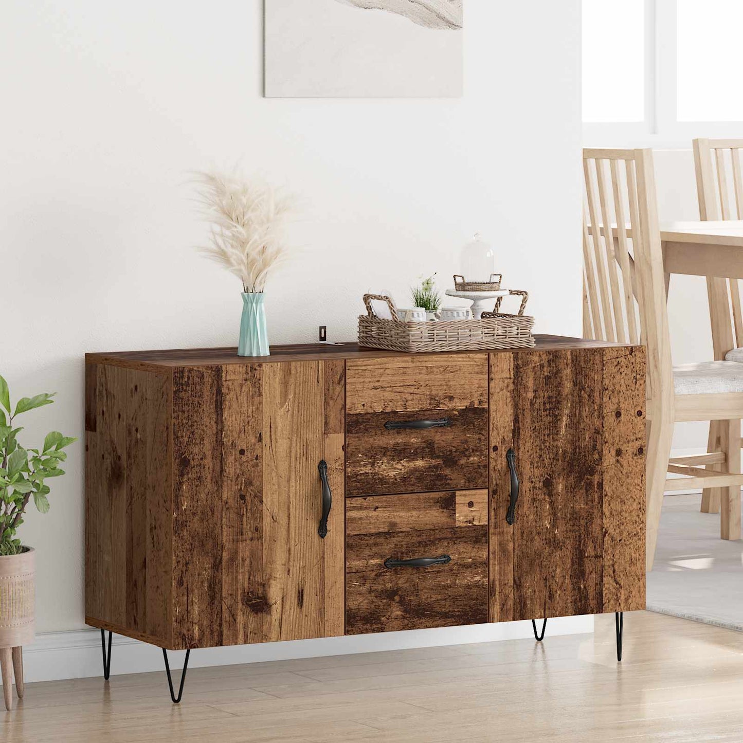 Sideboard Old Wood 100 x 36 x 60 cm Engineered Wood