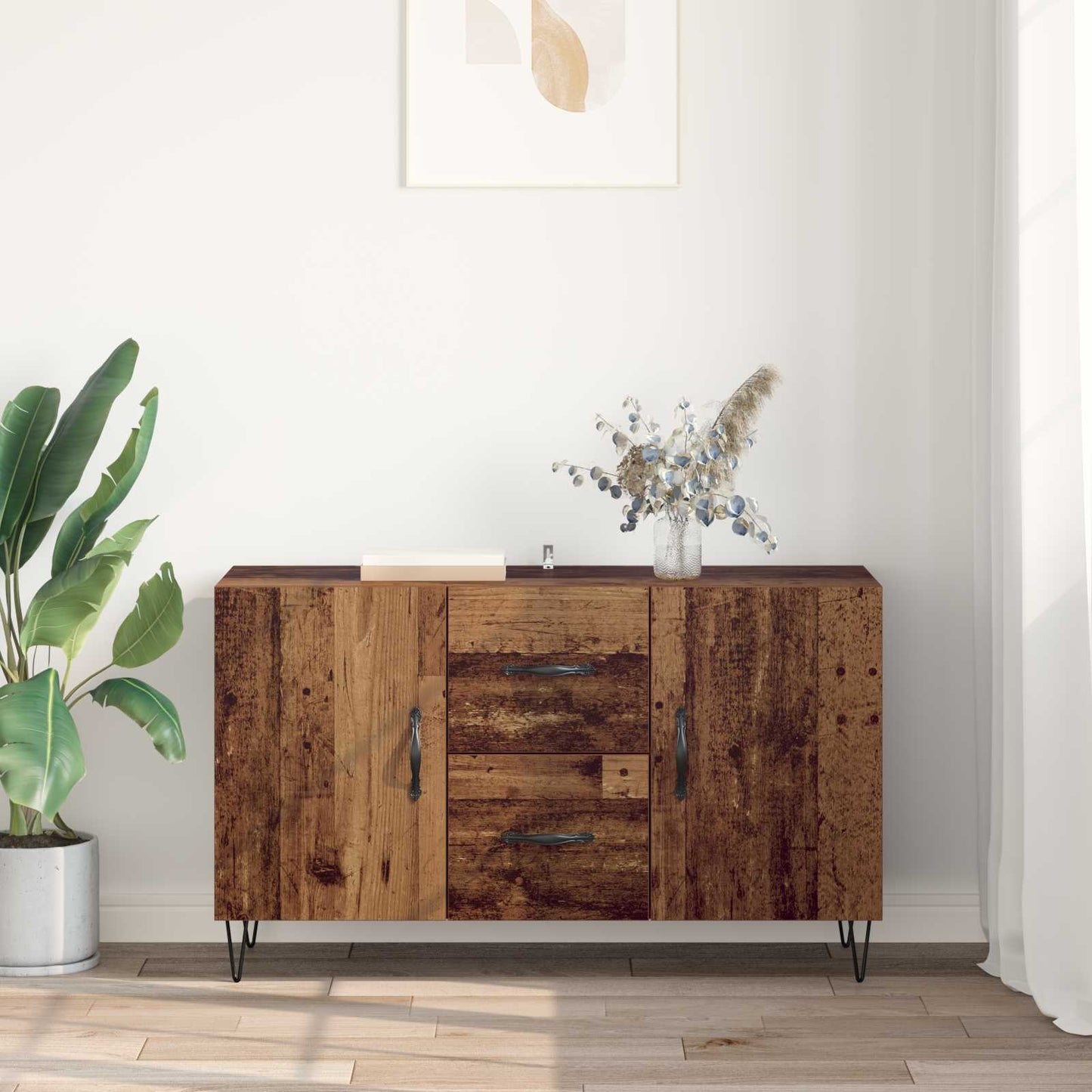 Sideboard Old Wood 100 x 36 x 60 cm Engineered Wood
