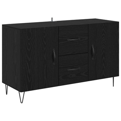 Sideboard Black Oak 100 x 36 x 60 cm Engineered Wood