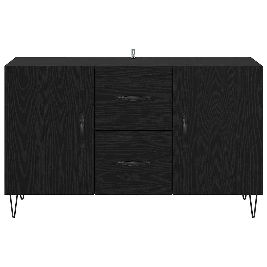 Sideboard Black Oak 100 x 36 x 60 cm Engineered Wood