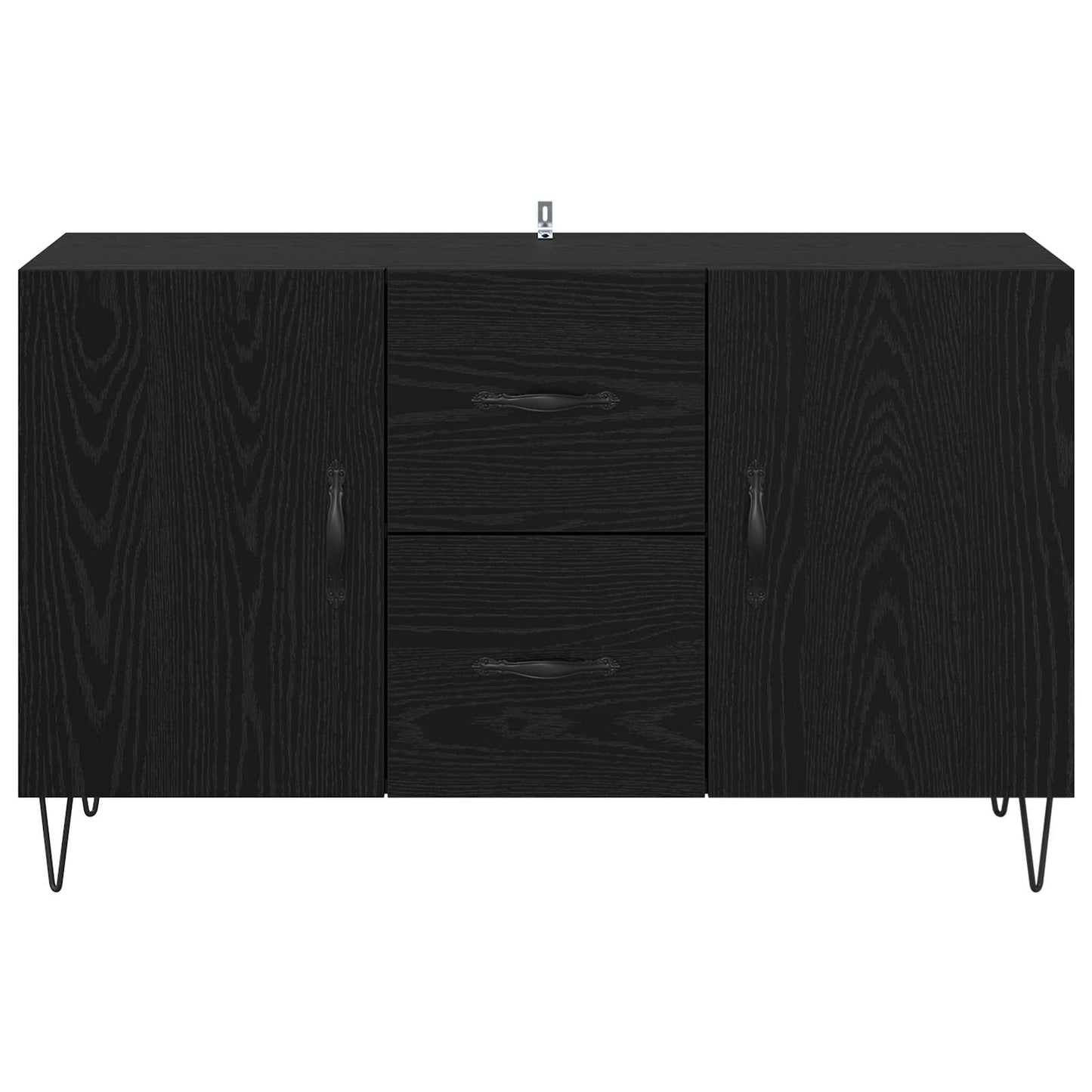 Sideboard Black Oak 100 x 36 x 60 cm Engineered Wood