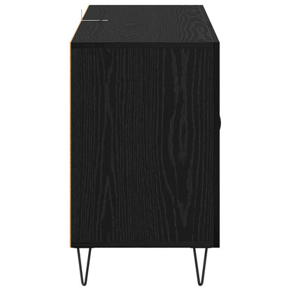 Sideboard Black Oak 100 x 36 x 60 cm Engineered Wood