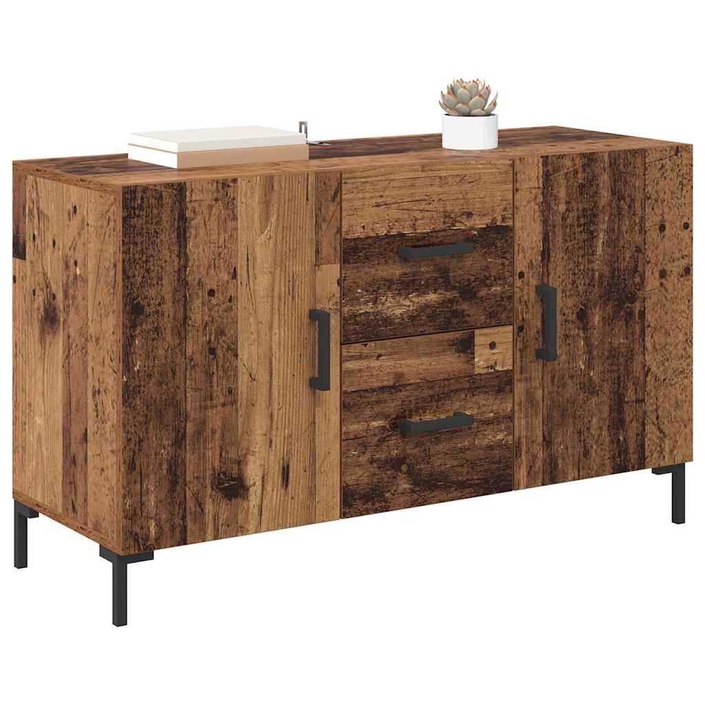 Sideboard with Drawer Old Wood 100 x 36 x 60 cm Engineered Wood