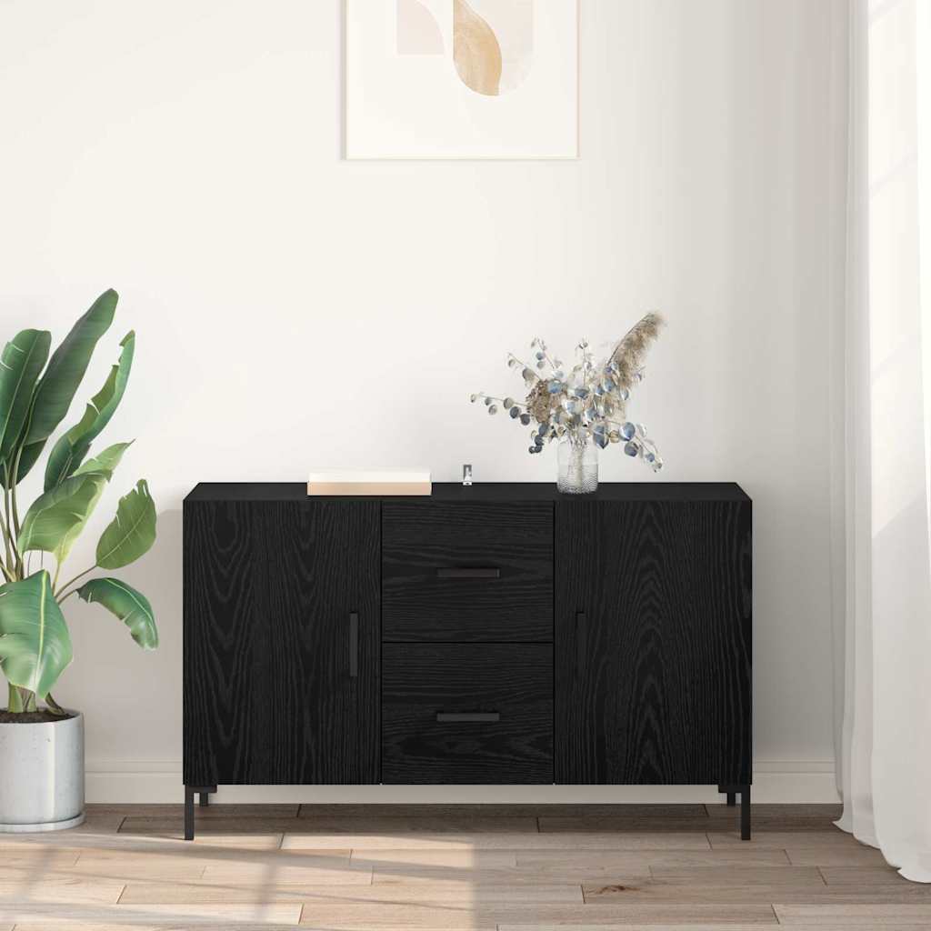 Sideboard Black Oak 100 x 36 x 60 cm Engineered Wood
