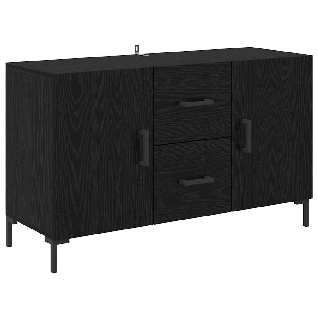 Sideboard Black Oak 100 x 36 x 60 cm Engineered Wood