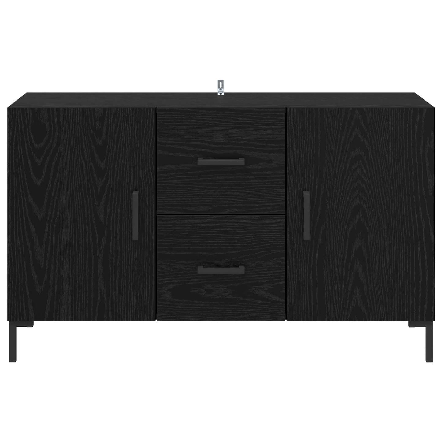 Sideboard Black Oak 100 x 36 x 60 cm Engineered Wood