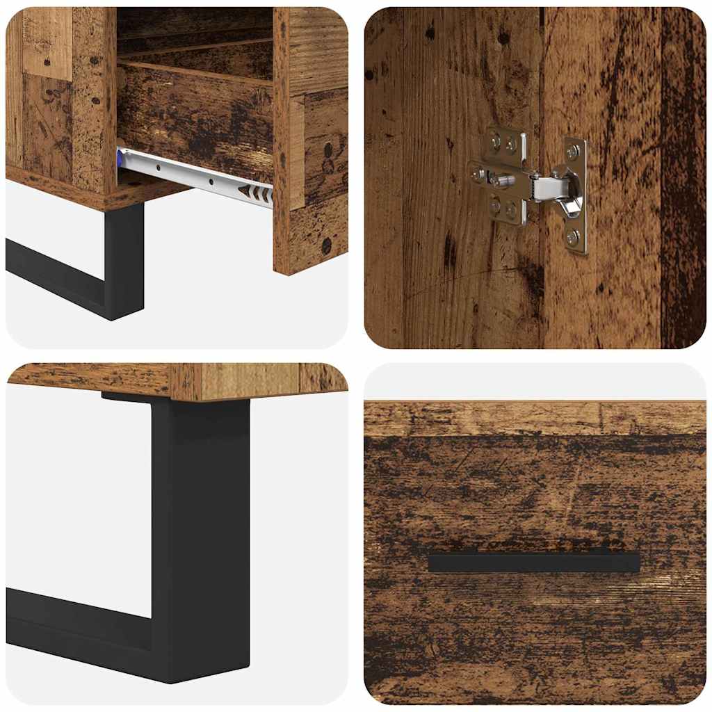 Highboard Old Wood 69.5 x 30 x 115 cm Engineered Wood