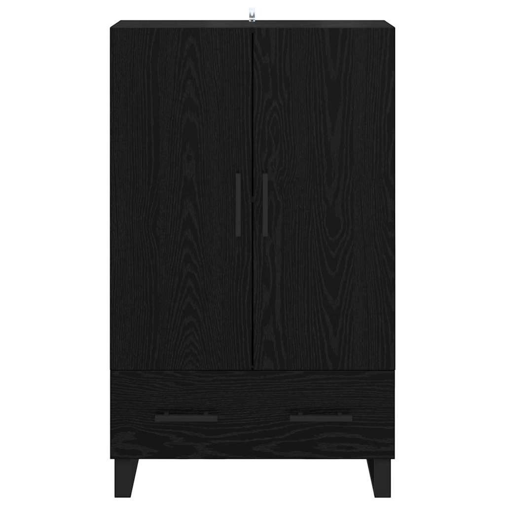 Highboard Black Oak 69.5 x 30 x 115 cm Engineered Wood