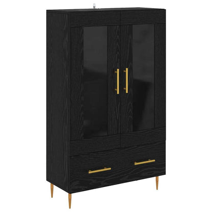 Highboard with Drawer Black Oak 69.5 x 31 x 115 cm