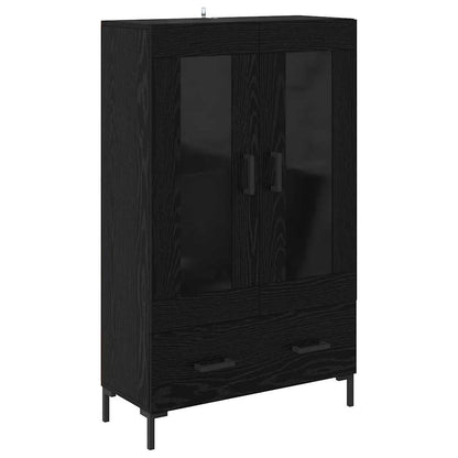 Highboard Black Oak 69.5 x 31 x 115 cm Engineered Wood