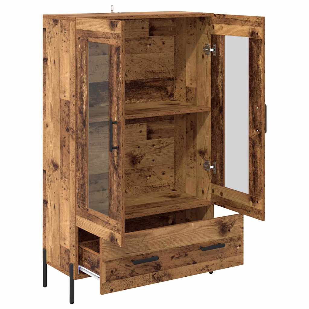 Highboard Corona Old Wood 69.5 x 31 x 115 cm Engineered Wood