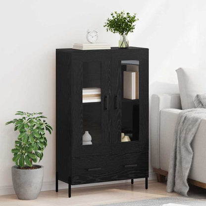 Highboard CORONA Black Oak 69.5 x 31 x 115 cm Engineered Wood