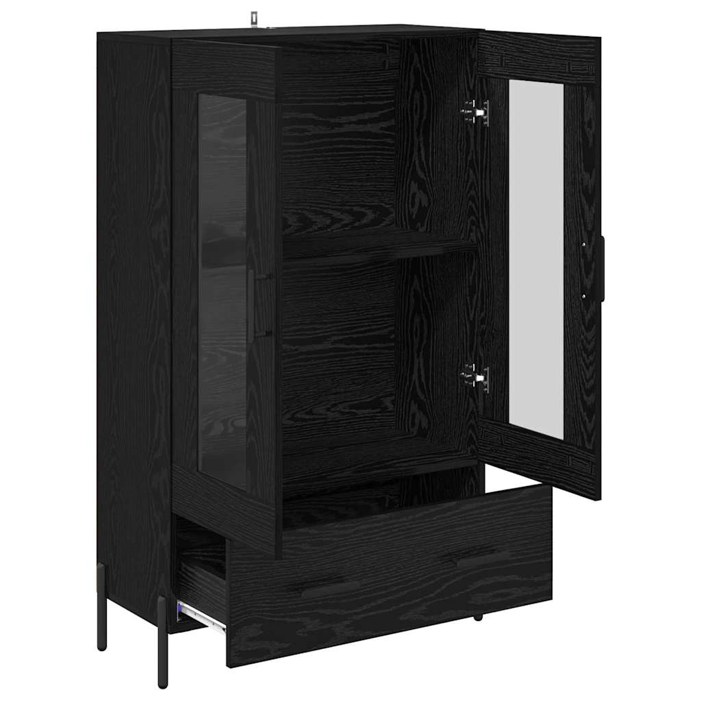 Highboard CORONA Black Oak 69.5 x 31 x 115 cm Engineered Wood