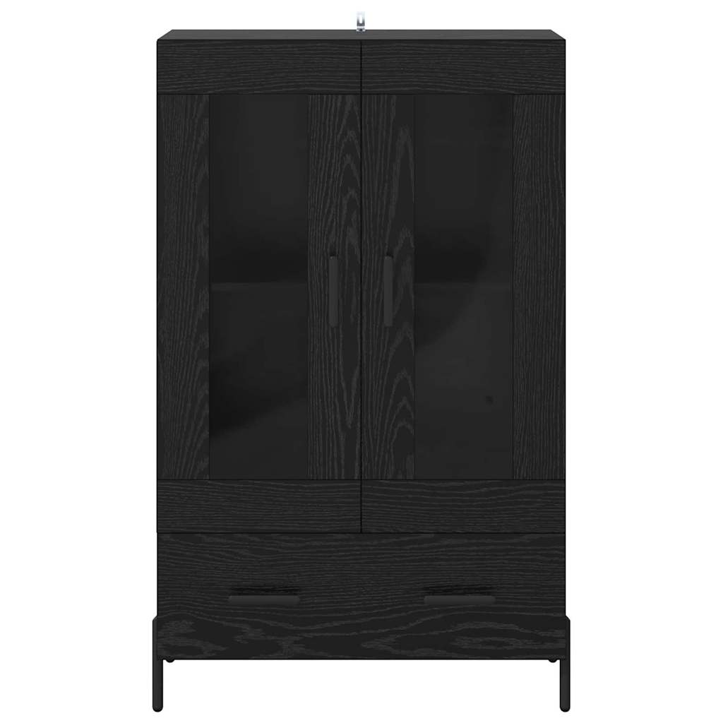 Highboard CORONA Black Oak 69.5 x 31 x 115 cm Engineered Wood
