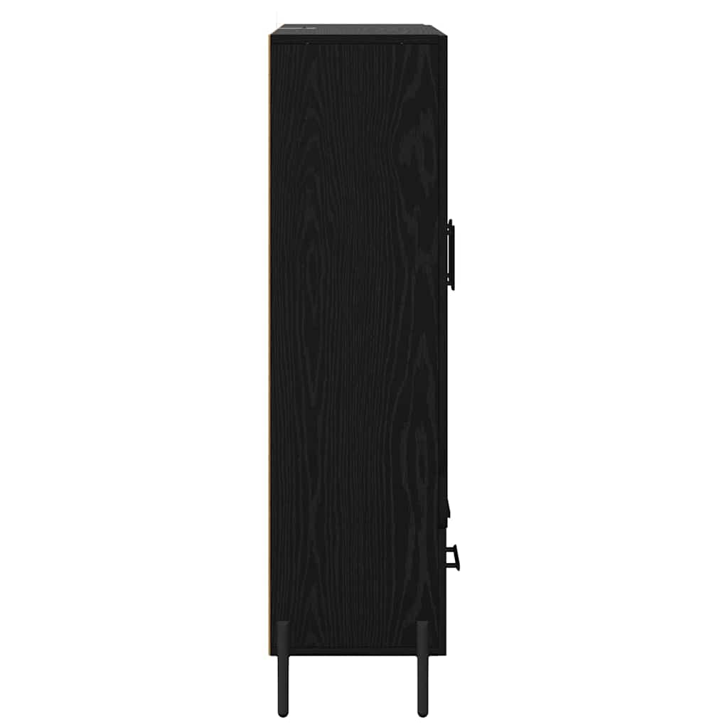 Highboard CORONA Black Oak 69.5 x 31 x 115 cm Engineered Wood