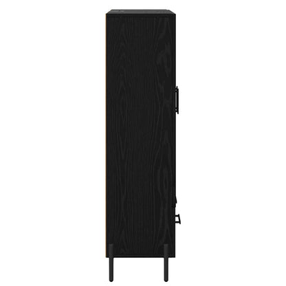 Highboard CORONA Black Oak 69.5 x 31 x 115 cm Engineered Wood