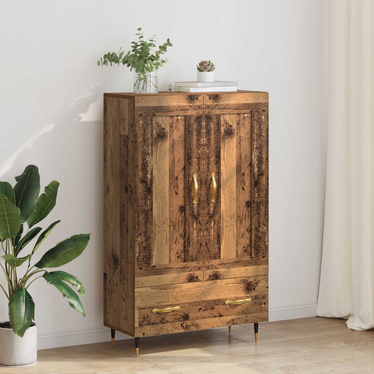 Highboard Old Wood 69.5 x 31 x 115 cm Engineered Wood
