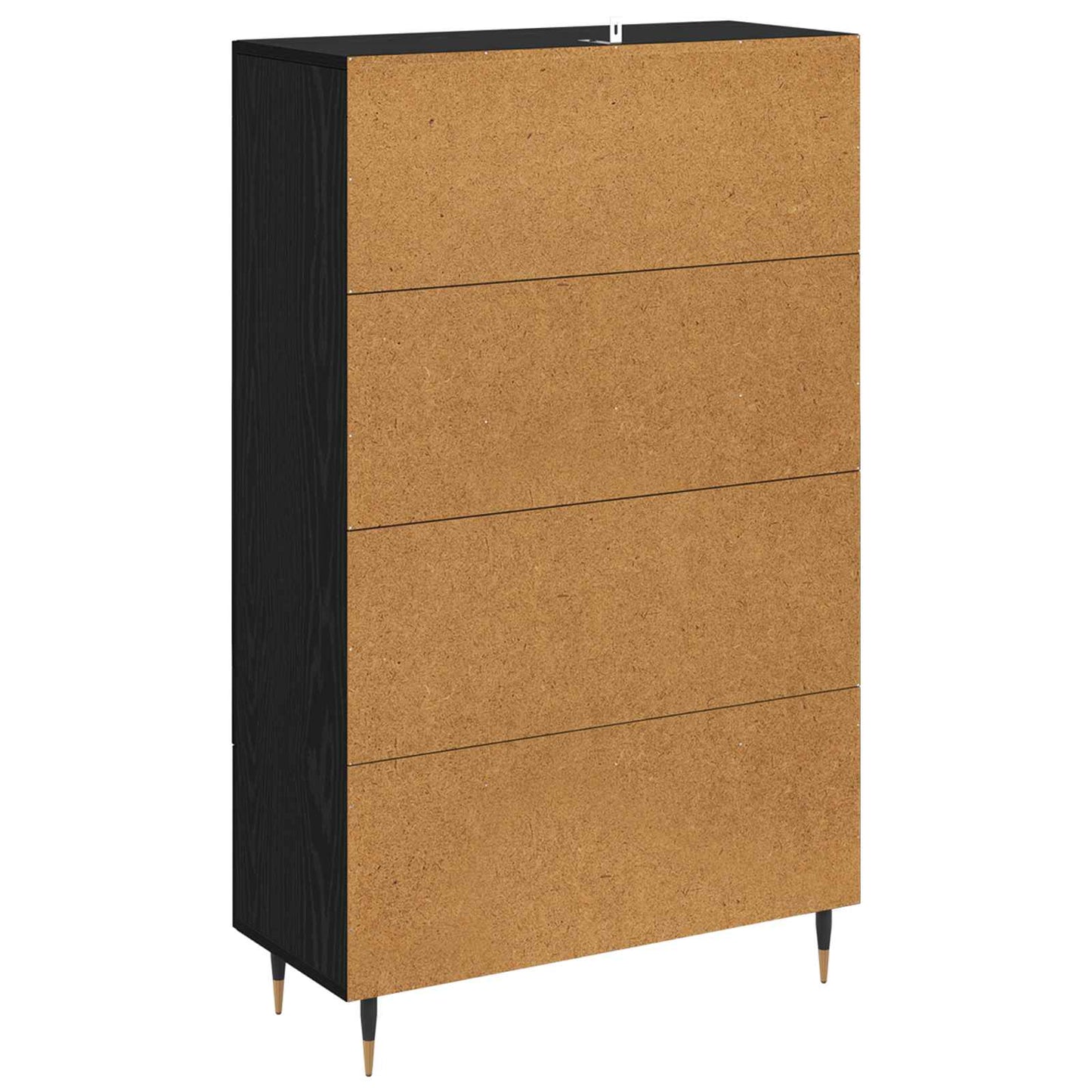Highboard Black Oak 69.5 x 31 x 115 cm Engineered Wood