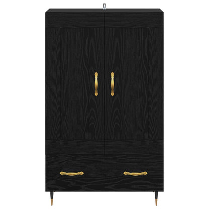 Highboard Black Oak 69.5 x 31 x 115 cm Engineered Wood