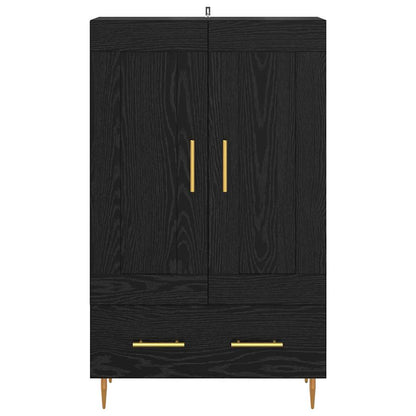 Highboard Black Oak 69.5 x 31 x 115 cm Engineered Wood