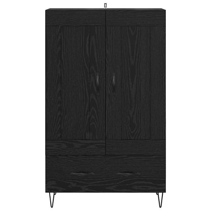Highboard Black Oak 69.5 x 31 x 115 cm Engineered Wood