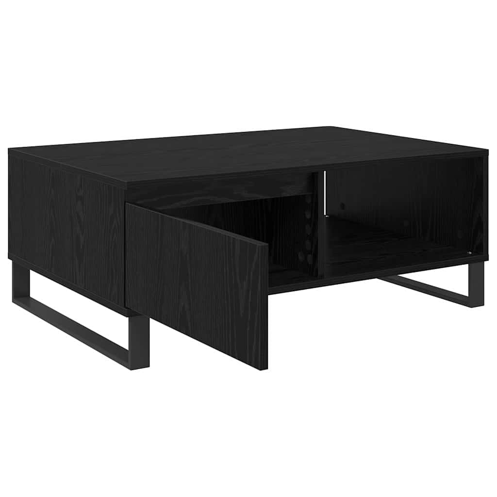 Coffee Table Black Oak 90 x 60 x 35 cm Engineered Wood