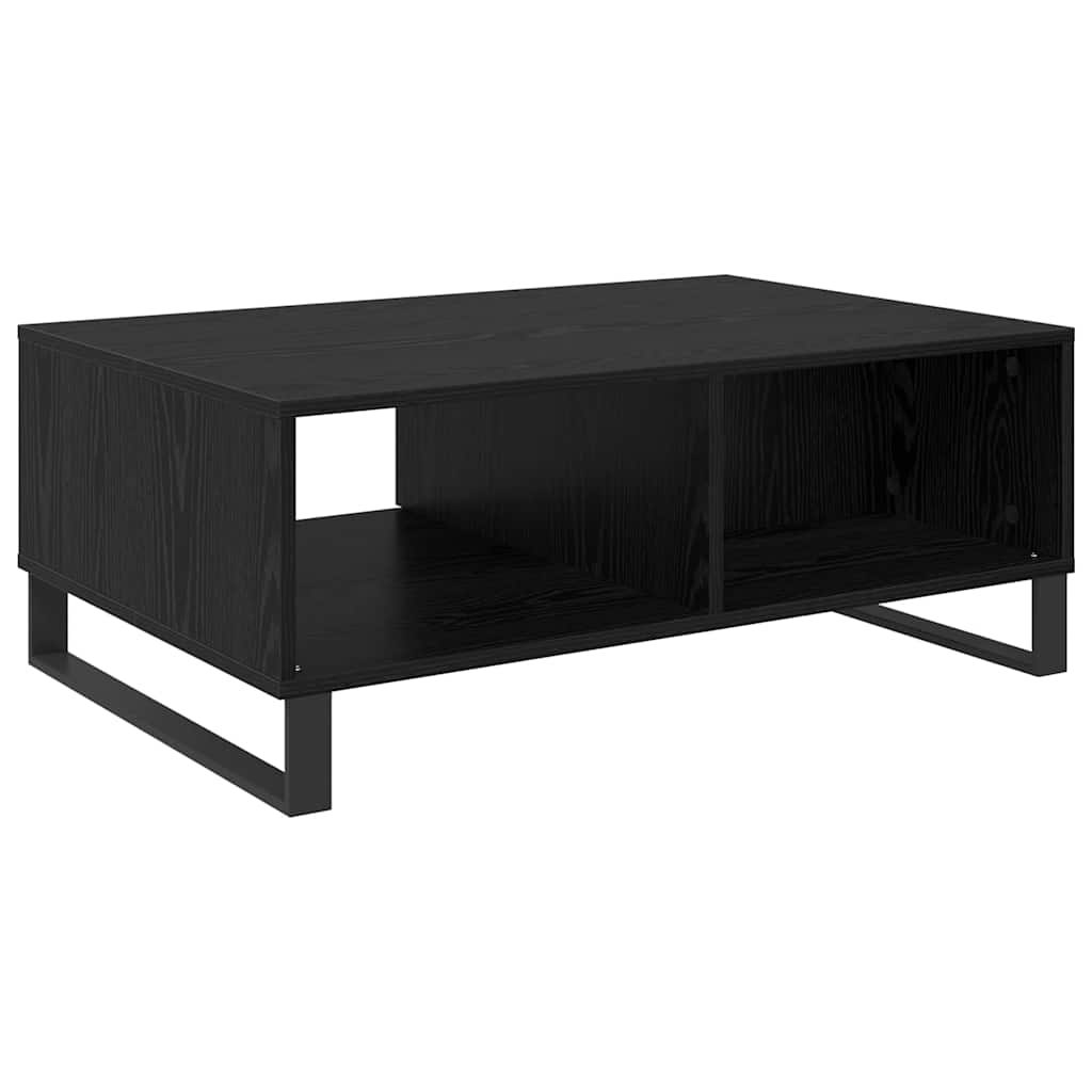Coffee Table Black Oak 90 x 60 x 35 cm Engineered Wood