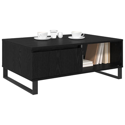 Coffee Table Black Oak 90 x 60 x 35 cm Engineered Wood