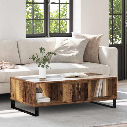 Coffee Table Old Wood 104 x 60 x 35 cm Engineered Wood