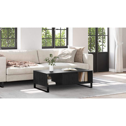 Coffee Table Black Oak 104 x 60 x 35 cm Engineered Wood