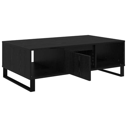 Coffee Table Black Oak 104 x 60 x 35 cm Engineered Wood