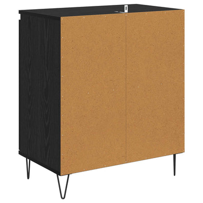 Sideboard Black Oak 60 x 35 x 70 cm Engineered Wood