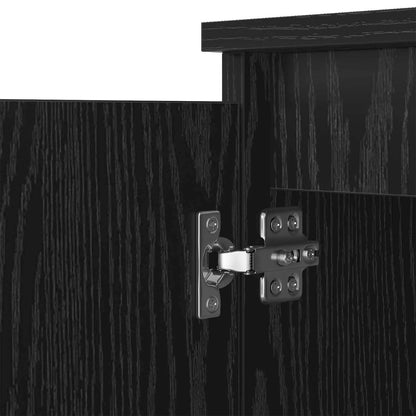 Sideboard Black Oak 60 x 35 x 70 cm Engineered Wood