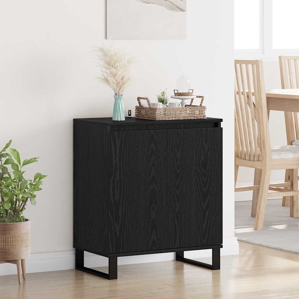 Sideboard Black Oak 60 x 35 x 70 cm Engineered Wood