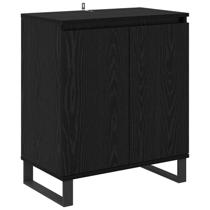 Sideboard Black Oak 60 x 35 x 70 cm Engineered Wood