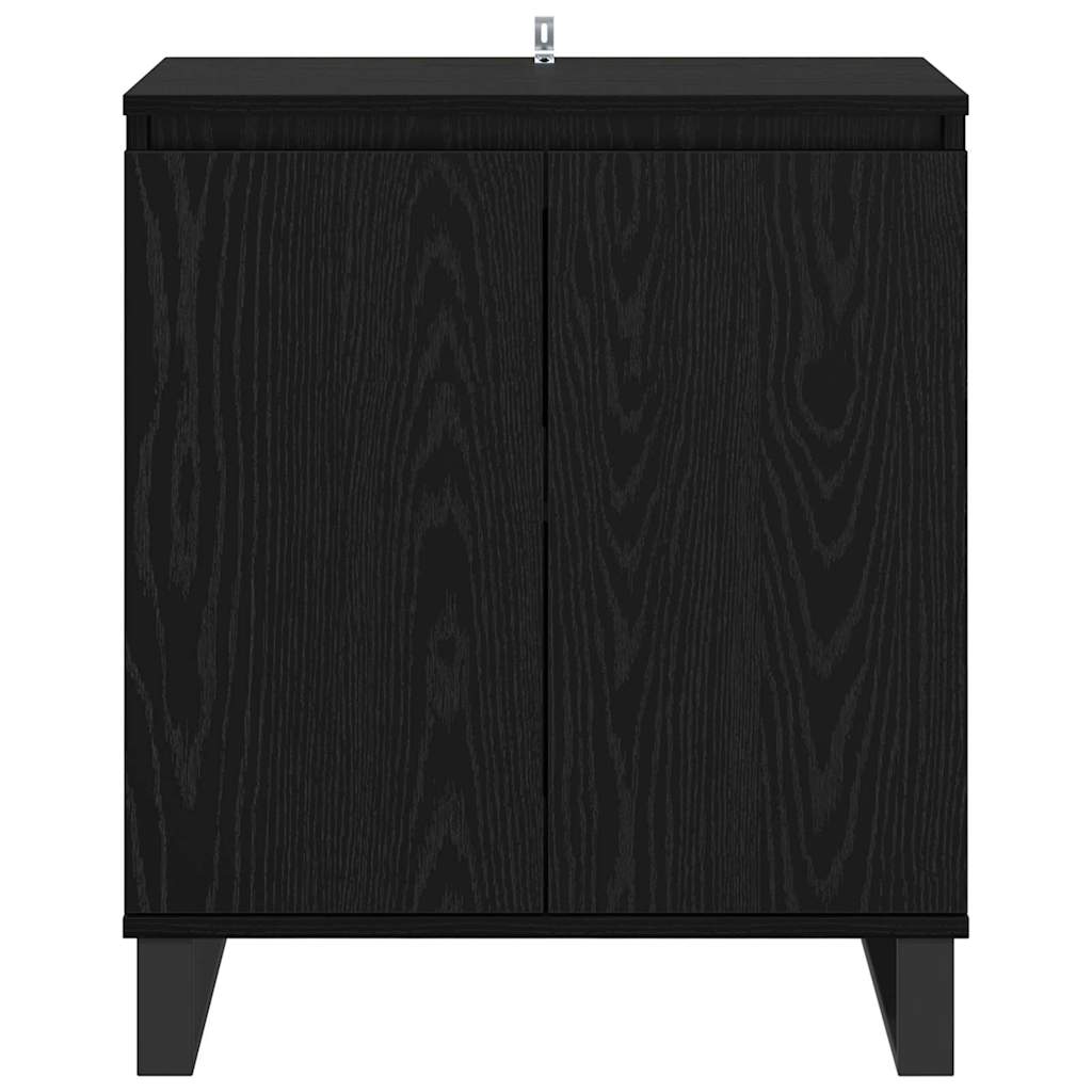 Sideboard Black Oak 60 x 35 x 70 cm Engineered Wood