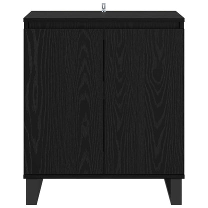 Sideboard Black Oak 60 x 35 x 70 cm Engineered Wood